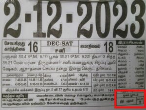 Panchami Thithi Dec 2023